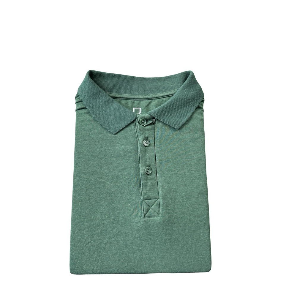 SCOTTeVEST Mens Bamboo Stretch Polo Shirt Dark Green Pockets Large 4340